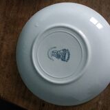 Assiettes Saint Amand Lebacqz & Bouchart décor Colombier début 20ième