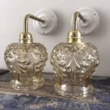 Pair of gold wall sconces