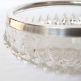 Silver rimmed glass empty pocket