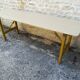 Folding brewery table