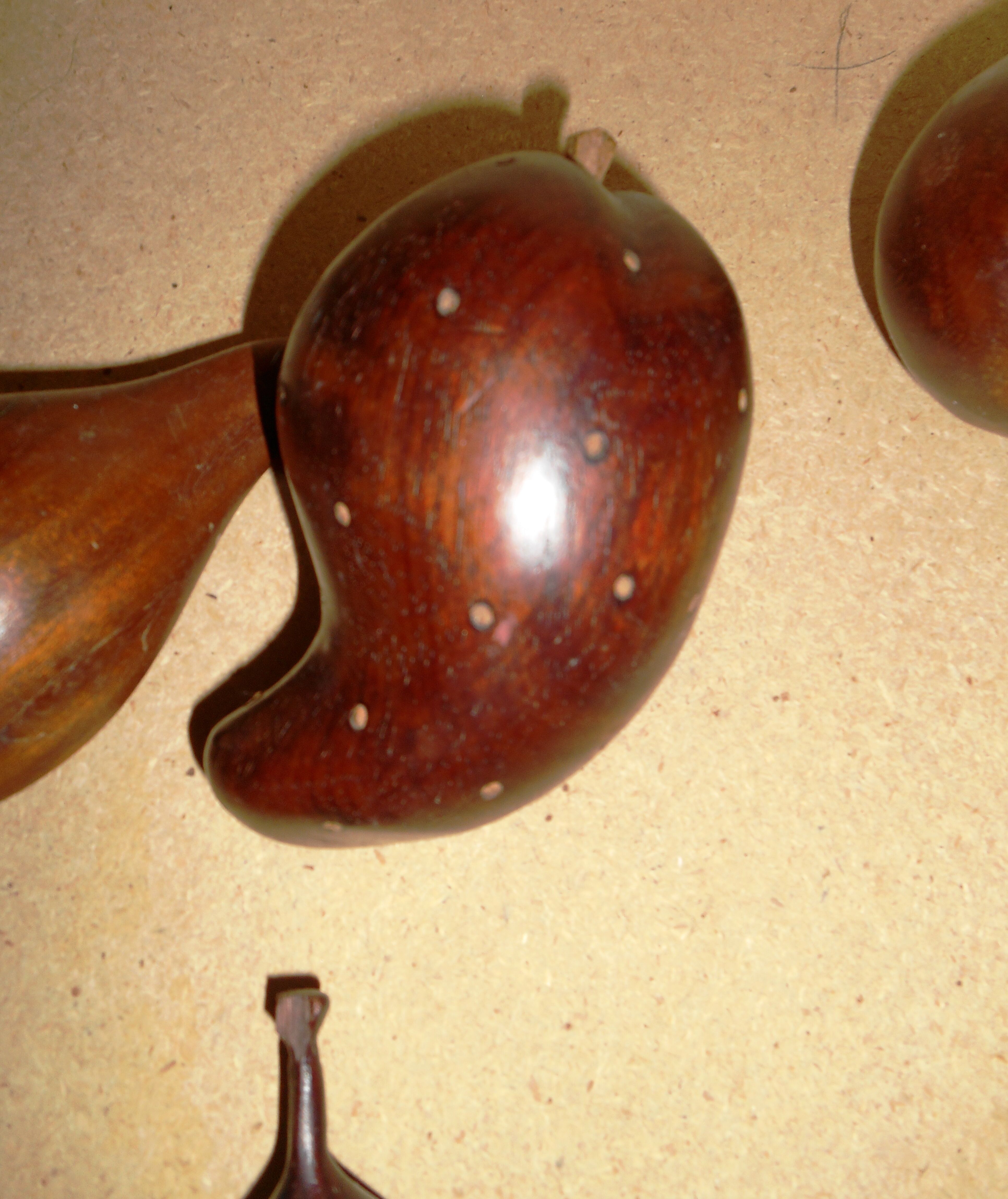 Wooden fruit bowl