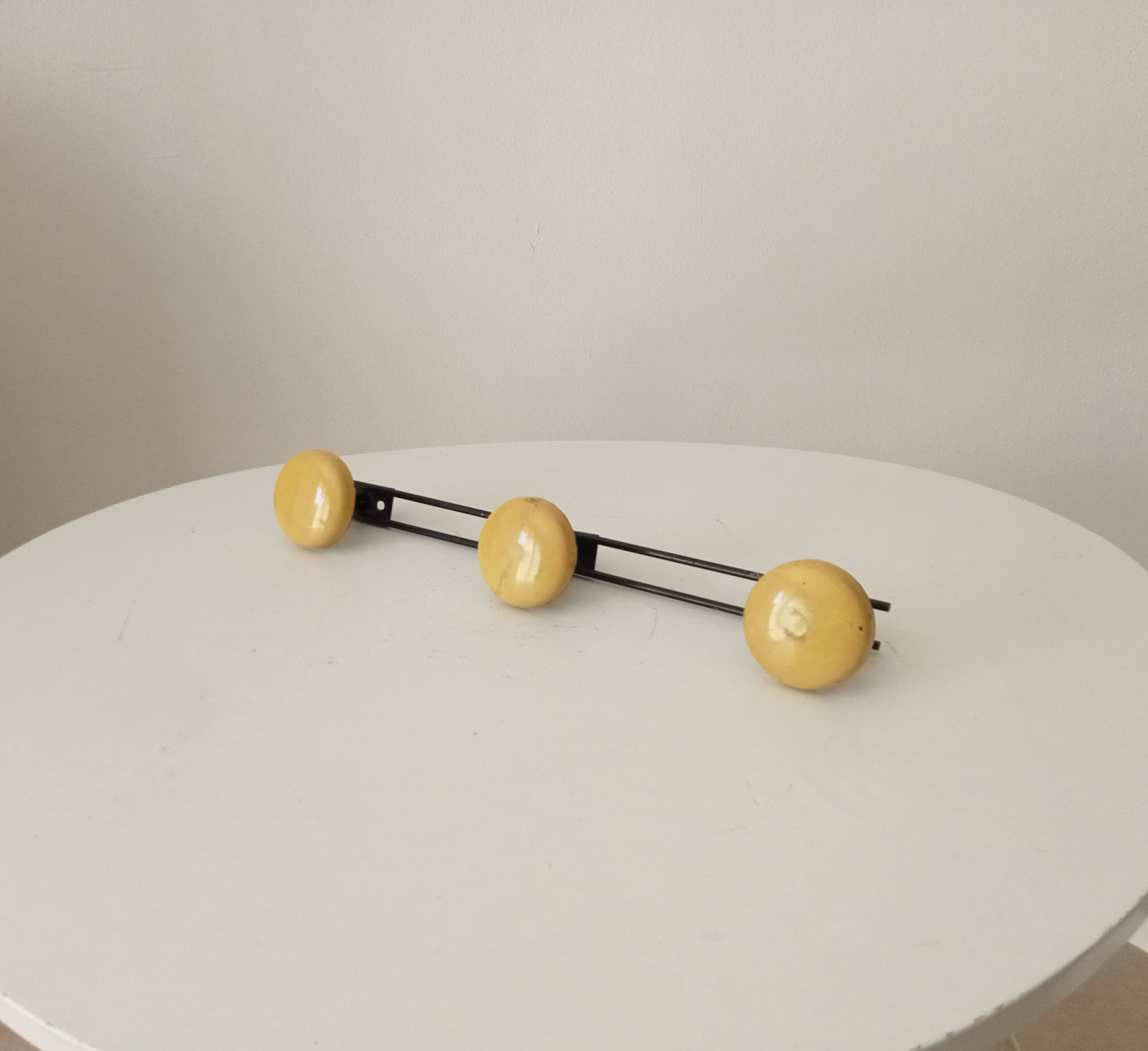 Vintage wall coat rack from the 60s/70s.