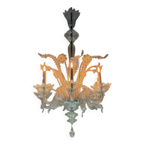 Lustre vénitien en verre - vers 1950