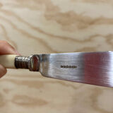 5 English fish knives in silver metal and Bakelite