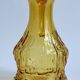 Vintage Amber Glass Orangeade Set - 1 Carafe + 4 Glasses - Made in Italy