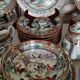 Large soup plate, bowl, salad bowl and ladle in Macao porcelain (19
