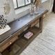 Etabli console en chêne massif 220cm