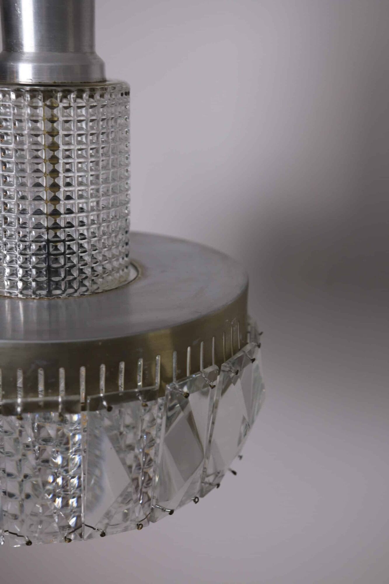 Mid-century chandelier with pendants