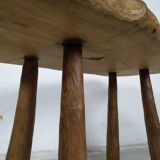 Brutalist wooden coffee table