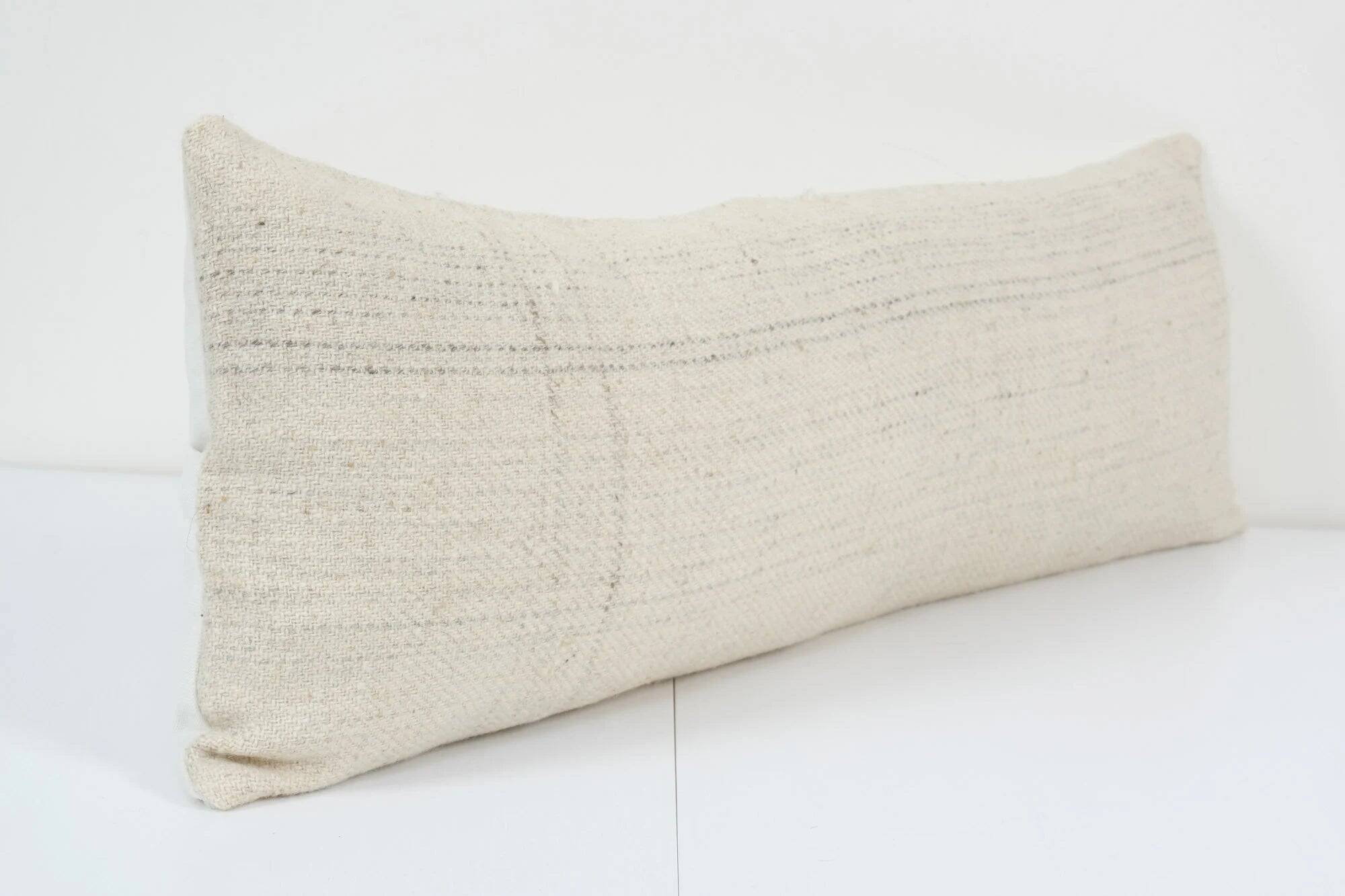 Vintage kilim cushion cover 30x91 cm