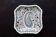 Vintage Gien earthenware square bowl with paisley pattern, 1960s