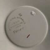 Pair of porcelain cups and cups Béarn HBCM Montereau