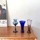 70s design purple glass vase