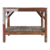 Table console industrielle française en bois, années 1920
