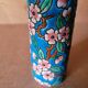 Longwy enamel roller vase