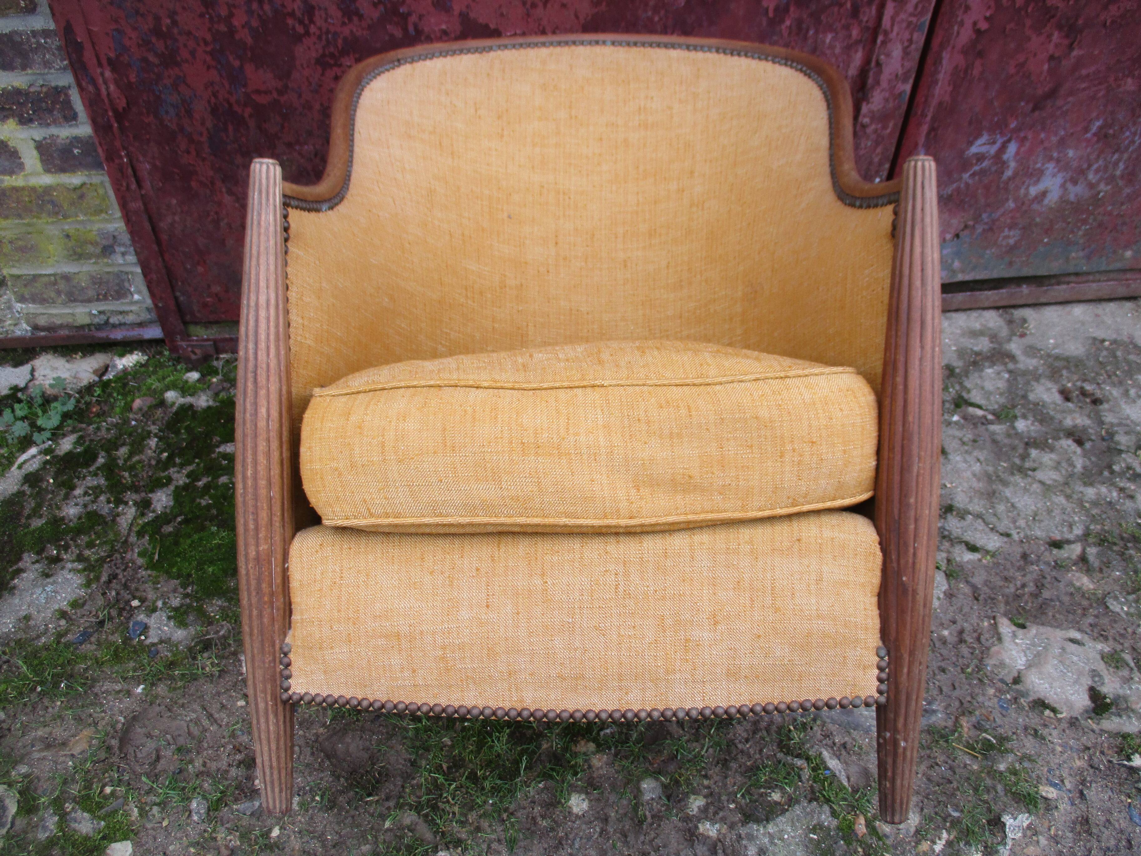 Fauteuil bergere de style Louis XVI art-deco