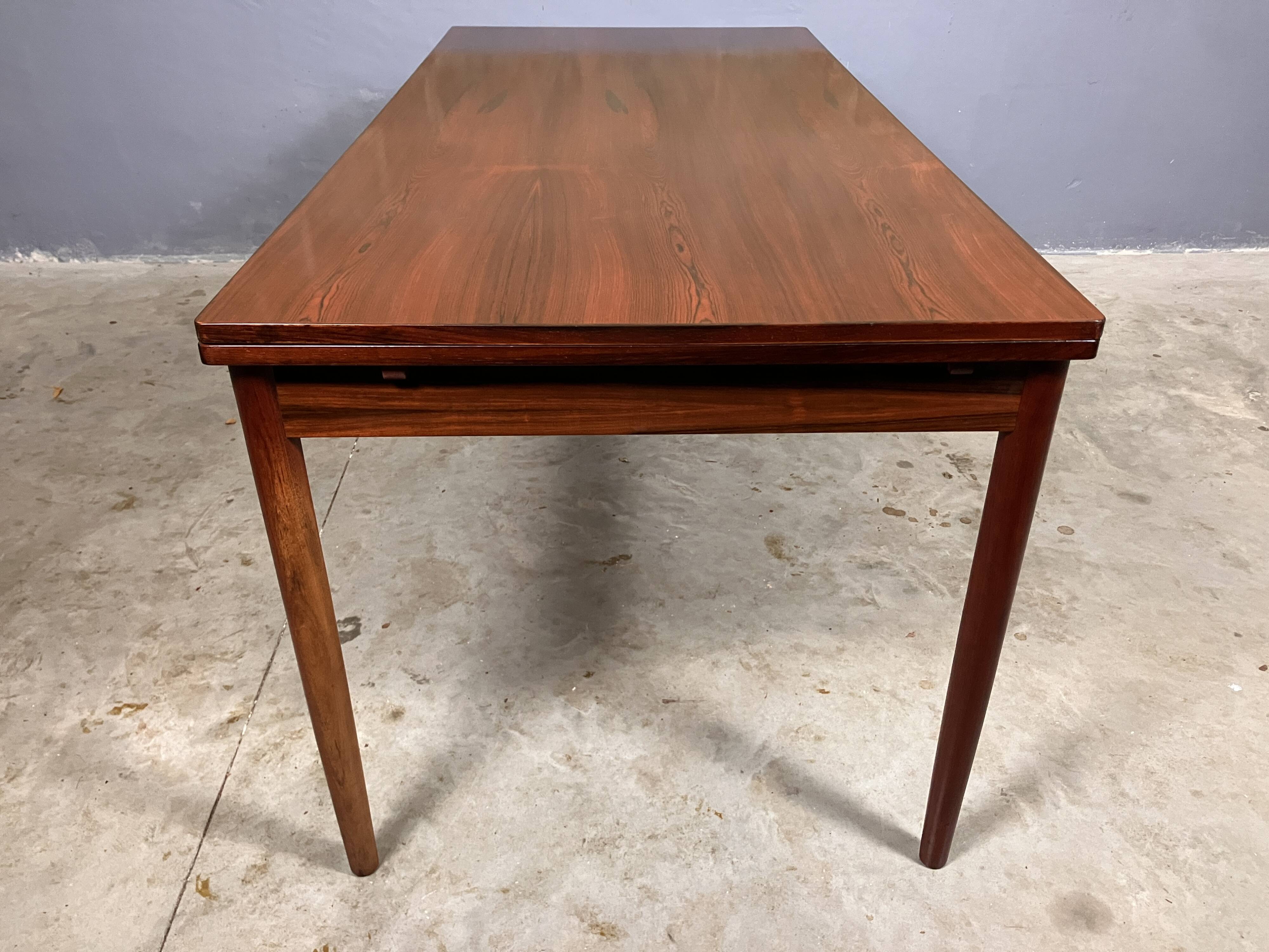 Rosewood dining table XL Mid Century Vintage Dutch Design