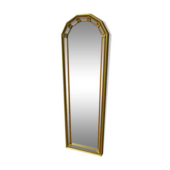 Gold mirror with glazing beads, 30x99cm