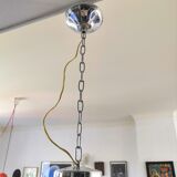 Suspension in pleated glass type Mazzega design 70s