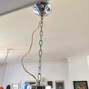Suspension en verre plissé années 70