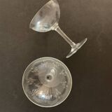 7 cut crystal champagne glasses