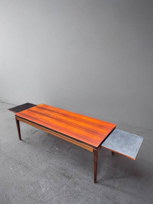 Table basse extensible en Palissandre, Vintage danois 1960s