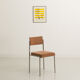 Office chair with chrome-plated steel structure