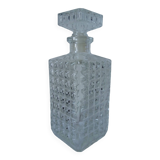 Glass whiskey carafe with spike pattern