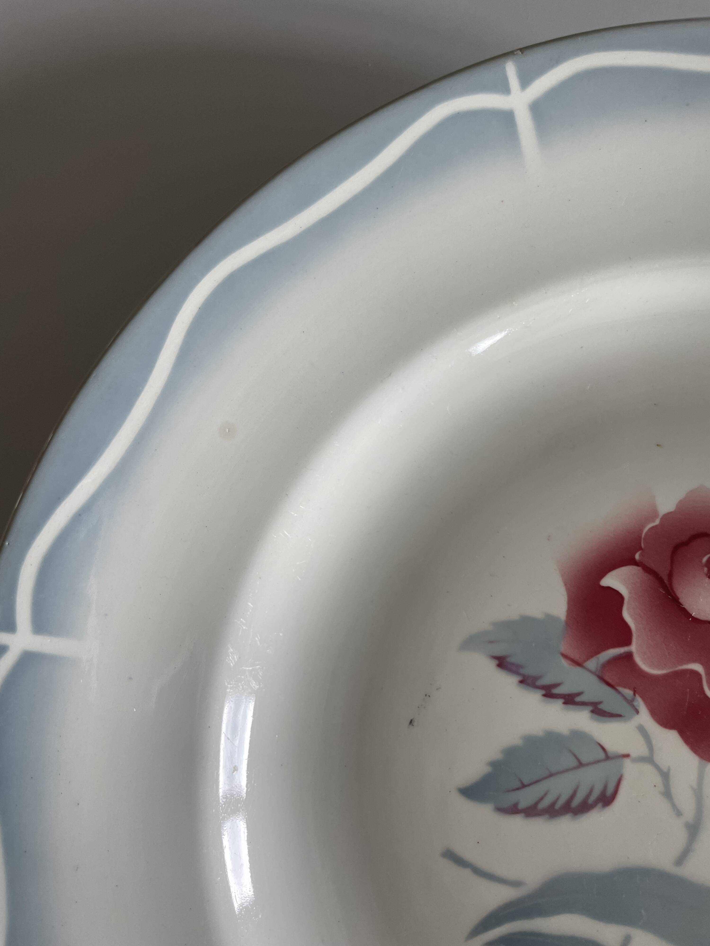 2 large Digoin Sarreguemines Alesia serving dishes