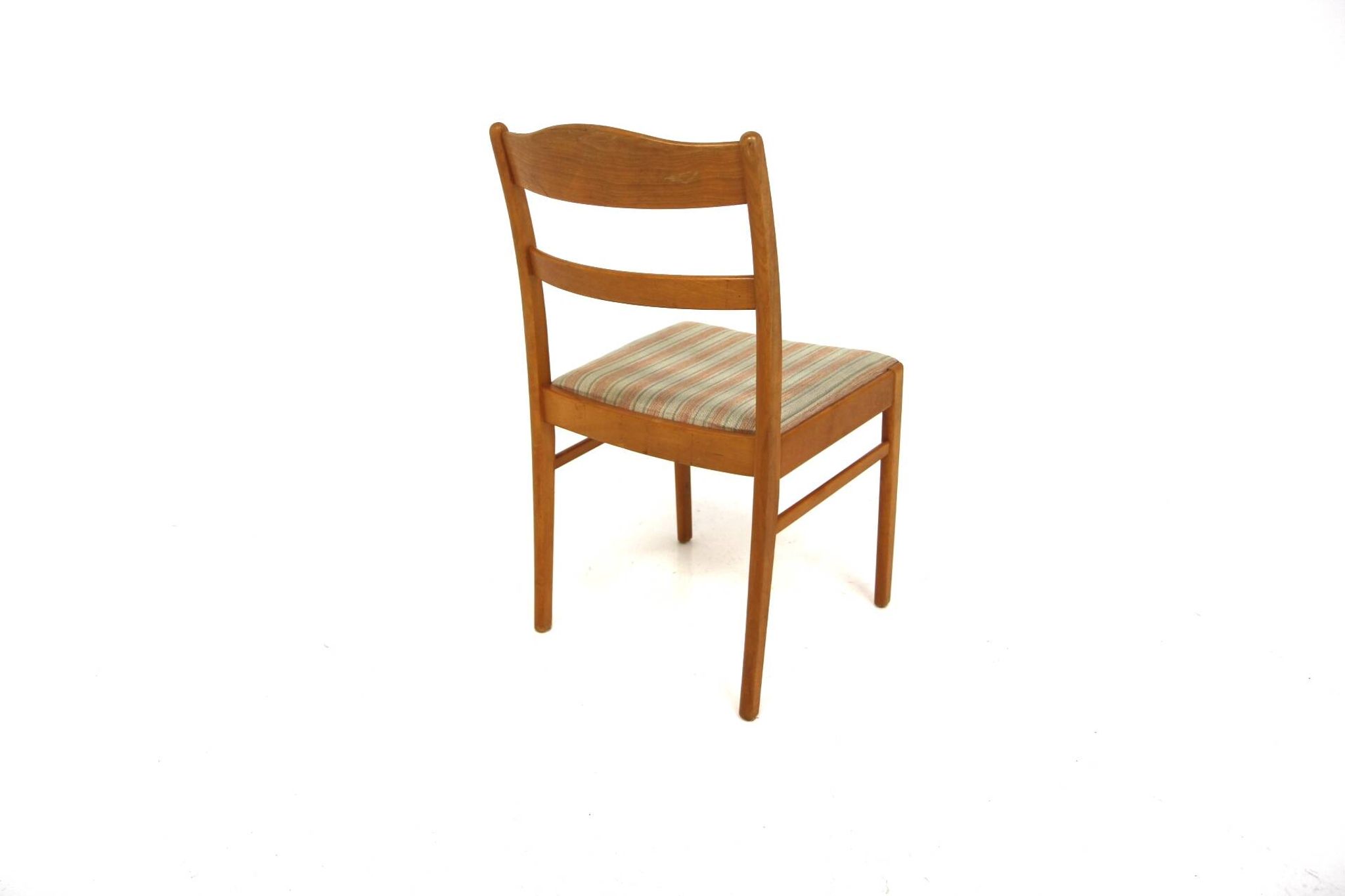 Set of 6 Scandinavian beech chairs, Sweden, 1950.