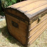 Old brass domed trunk