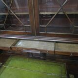 Mahogany secretary with display cabinet