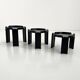 3 tables gigognes par Giotto Stoppino pour Kartell, 1970