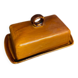 Beurrier Ancien ST CLEMENT Céramique Marron Made In France Vintage #D8
