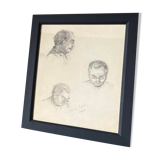 Drawing "My Dad" 1905 in graphite