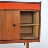 Tricolor sideboard with retro tile insert, circa 1960