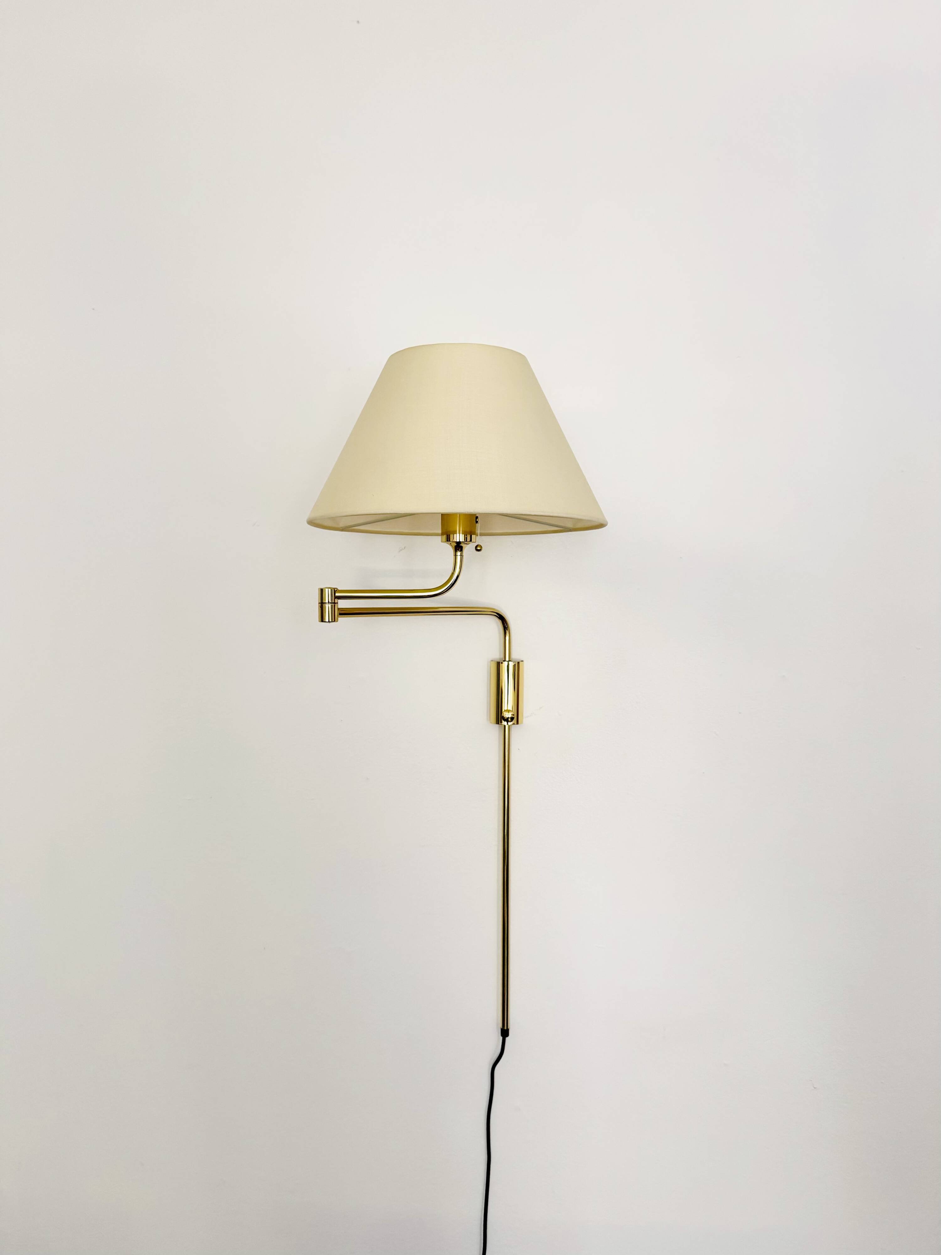 Set of 2 1970s Brass Lesan Wall Lamps by Florian Schulz