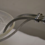 Deco art glass opalescent press Cup