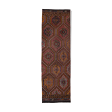 Hallway Kilim Runner Rug Vintage Handmade Cottage Decor Kitchen Rug 2'11" x 9'5"