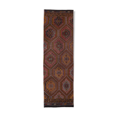 Hallway Kilim Runner Rug Vintage Handmade Cottage Decor Kitchen Rug 2'11" x 9'5"