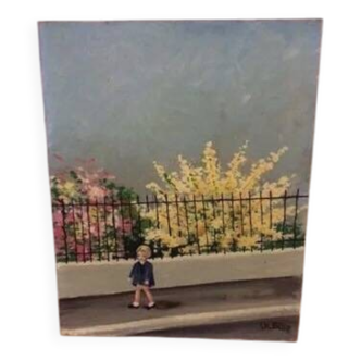 Old oil painting.