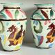Vases vintage italy motif dragon