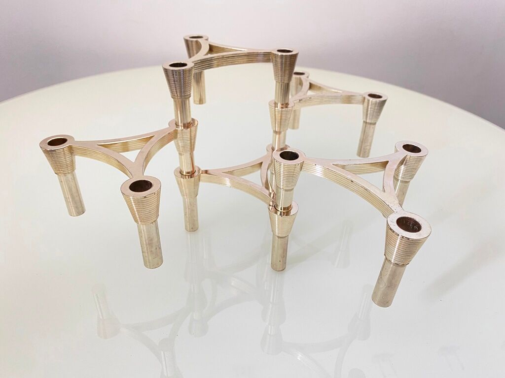 5 modular candle holders varying NAGEL 1970