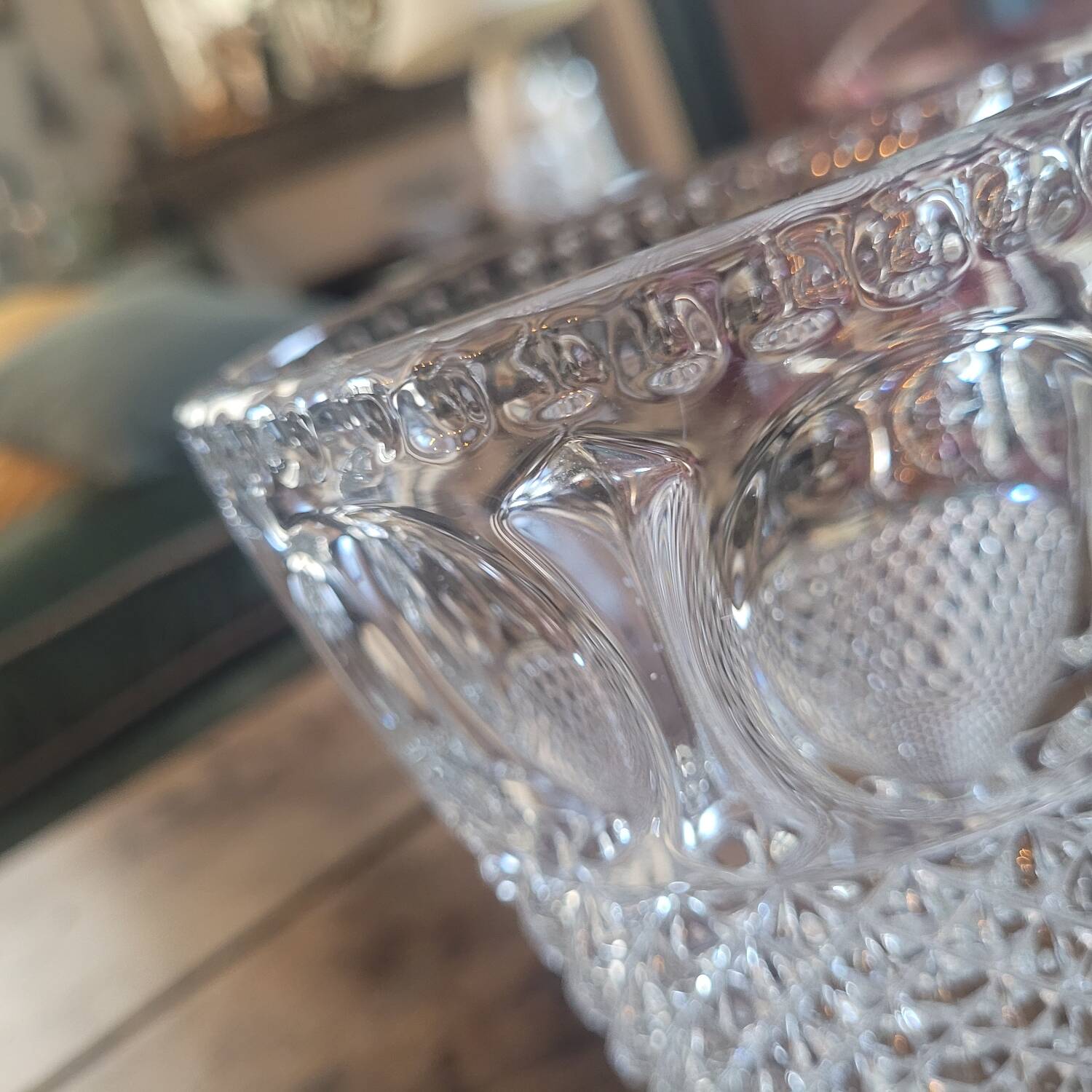 Vintage thick glass vase