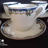 Limoges, Jean Boyer - Art Deco service for 7 people. 1920-1934