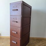 Antique wooden drawer unit filing cabinet