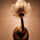 Pair of antique gold candlestick wall sconces