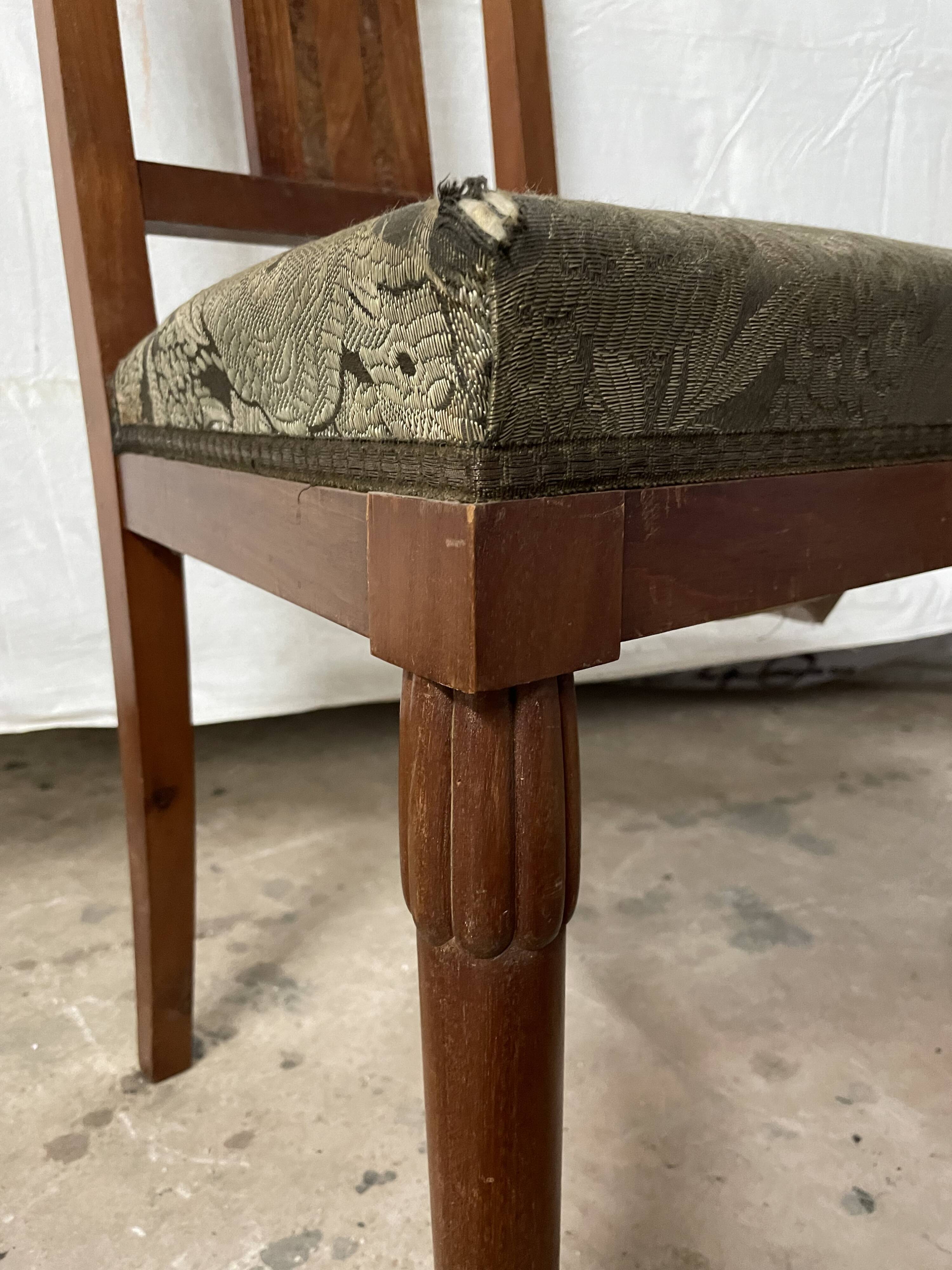 Duo of art deco chairs