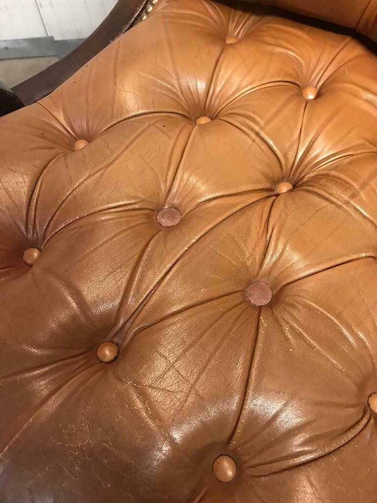 Fauteuil chesterfield vintage monoplace chaise