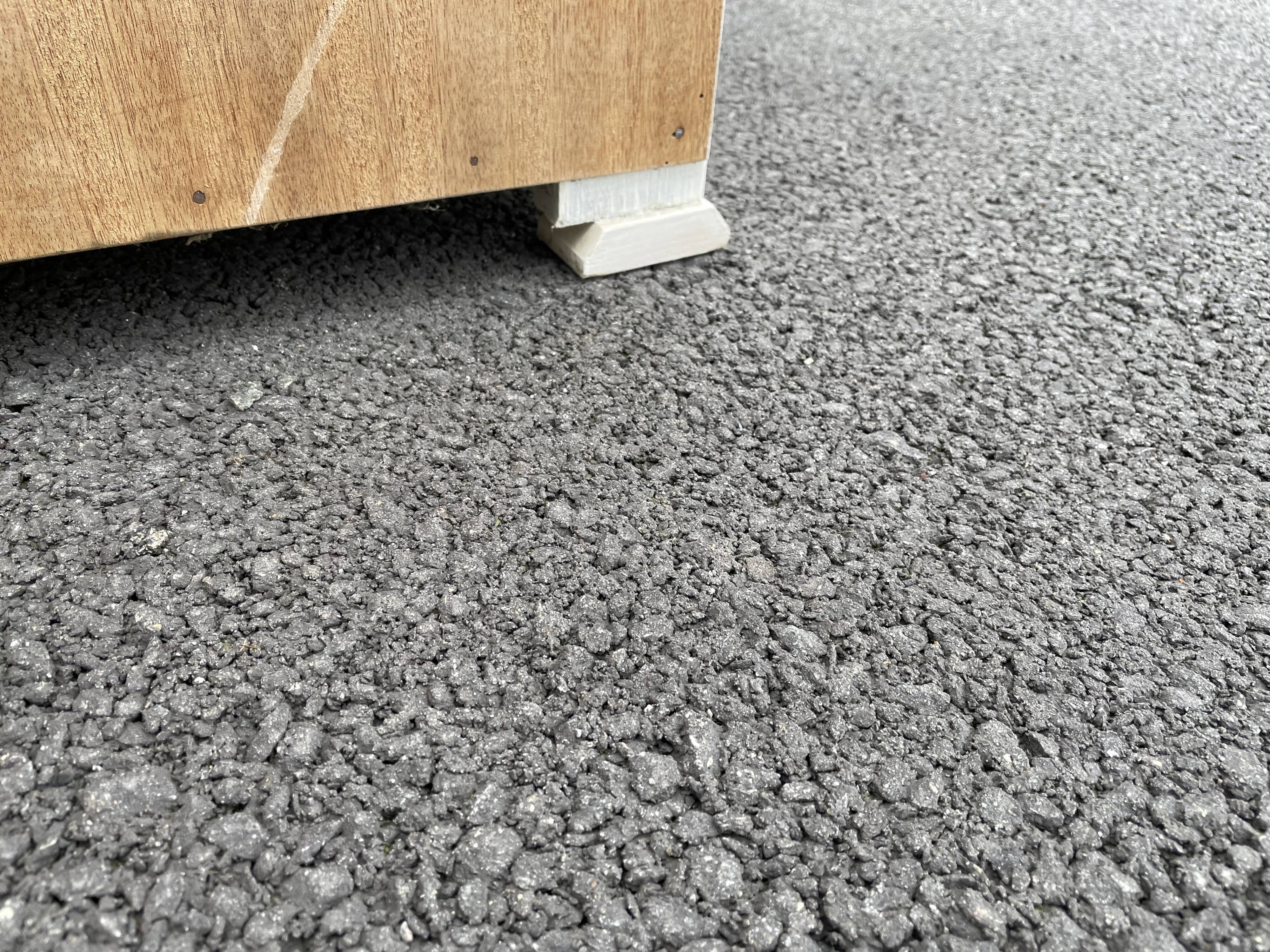 Moulded white sideboard